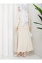 Women's Pocket Detailed Zippered Jacket and Skirt Islamic Clothing Two-Piece Set - 7