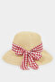 D8423A8Bg286 Beige Straw Hat for Girls - 4
