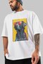 For Dog Lovers 13 Front Dog Prints White Oversize T-Shirt 100% Cotton Unisex Dog Lover Premium Design - 3