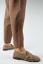 Paloma Women's Genuine Leather Double Buckle Mink Shoes - 6