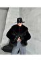Shawl Collar Soft Touch Oversized Plush Coat - 2