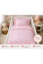Baby Bedding Set with Elastic Sheets and Ruffled Pillows Crib Set Baby Gift - 3