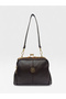 Brown Women's Scholarship 4-Compartment Adjustable Crisscross Straps Soft Faux Leather Shoulder and Crossbody Bag - 5