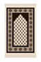 Velvet Prayer Rug with Embossed Pattern, Soft Textured, Luxurious Prayer Mat 660 Gr