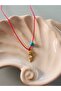 Steel Fish Red String Necklace - 2