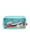 Penar cu fermoar Half & Half 2 compartimente - Mint Flowers - 3