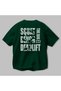 Squat Bench Deadlift Oversize Back Printed Green T-Shirt 100% Cotton Streetwear Premium Comfortable Fit - 3