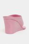 Corey Pink Rustic Flip-Flop Wedge Heeled Women's Slippers - 8