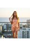 Orange Butterfly Patterned Shorts Pajama Set - 2