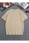 Men's Dad Printed Crew Neck Oversize Casual Boyfirend Black White T-Shirt - 2