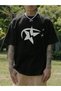 STAR Printed Oversize Men's T-shirt Casual Boyfirend - 3