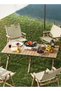 Portable Folding Camping Table Outdoor Low Picnic Table Aluminum Roll-up Camping Table with Carry Bag Lightweight Foldable Camp Table for Beach Party Patio BBQ Travel Backyard (Walnut Color) - 5