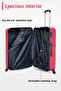 Hard Shell Horizo Vertic ABS Lightweight 4 PCS SET (20/24/28/32 Inch) Luggage, Combination Lock Suitcase - 3