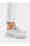 Women's White Genuine Leather Elastic Lightweight Orthopedic Sole Daily Use Shoes