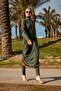 Full Covered Hijab Swimsuit Set Khaki 4 Pieces – M2413 - 5