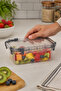 Midi Box Storage Container 1.2 L Plastic Kitchen Organizer with Lid