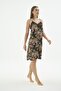 Women's Thin Strap Lace Floral Pattern Short Nightgown Relaxed Cut Home Wear C9T8N371 - 3