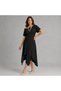 Women's Asymmetrical Cut Skirt Blouse Bottom Top Set - 2