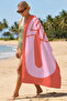 Modern Beach Towel with Love Lettering - Typographic Red Pink Quick-Dry Pool Sea Bath Towel - 6