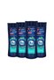 Men 3 in 1 Shampoo & Shower Gel Refreshing Menthol for Hair, Face and Body 350 ml X4 - 2