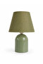 Liva Mint Green Metal Body 34 cm Green Fabric Lampshade - 4