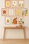 10-Piece Frame Look Pastel Set |   Baby Room |   Nursery, Minimalist, Vintage Painting Set 15X20 cm Mdf Uv Printing - 2