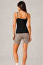 Women's 95% Natural Bamboo Flexible 4-Piece Basic Undershirt with Rope Straps - Soft Textured & Sweat-Absorbent Fabric - 4