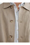 Beige Shirt Collar Men's Jacket - 3