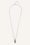Men's Silver Color Stone Steel Necklace I0520Axns