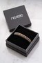 Tiger's Eye Natural and Hematite Natural Stone Men's Steel Bracelet