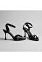 (White) Women's Heeled Sandals Black