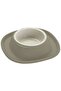 Soft Touch Plastic Single Bowl Large 600ml Grey Pet Feeding Dish with Soft-Touch Holder - 7