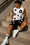 100% Cotton Oversize Men's Shorts Set with Floral Pattern, Premium Summer Comfortable Fit - 2