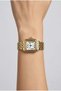 Gold Square Case Women's Wristwatch |   22mm Steel Case, Gold Steel Band - 3