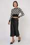 Women's Satin Black Skirt