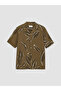 Brown Regular Fit Patterned Men's Shirt - 5