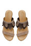 Women's Mink Filled Suede Leather Slippers 26Sfd203410 - 4