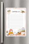 Shopping List - A5 - Magnetic - Pvc - Refrigerator Note Holder & Desktop - Summer Erase - Planner