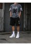 Men's Cotton Oversize New York 96 Graphic Printed Crew Neck Casual T-Shirt