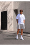 2-Piece Shorts Men's (Black-Grey) Basic Summer Shorts Set - Comfortable Fit Above the Knee 2-Piece Economic Package - 5