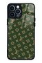 iPhone 13 Pro Max Green Lv Design Glossy Phone Case