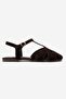 Nathalie Brown Suede Genuine Leather Women's Sandals - 4