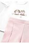 Baby Girl 3-Piece Top and Bottom Set Pink 1732 - 4