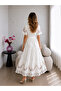 Floral Embroidery Linen Suit with Skirt - 4