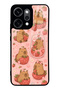Oppo Reno 14 Pro Strawberry Capybara Design Glossy Phone Case
