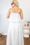 Women's White Blouse Skirt Set - 2