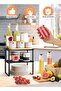 Cabinet Organizer Shelf Set of 2 Kitchen Counter Shelves Kitchen Storage Spice Rack Stackable Expandable - 2