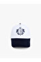 Cotton Color Contrast Embroidered Cap Hat