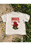 Roses Printed Unisex Oversize T-Shirt