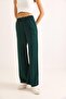 Women's Modal Fabric Wide Leg Sweatpants Green - 5